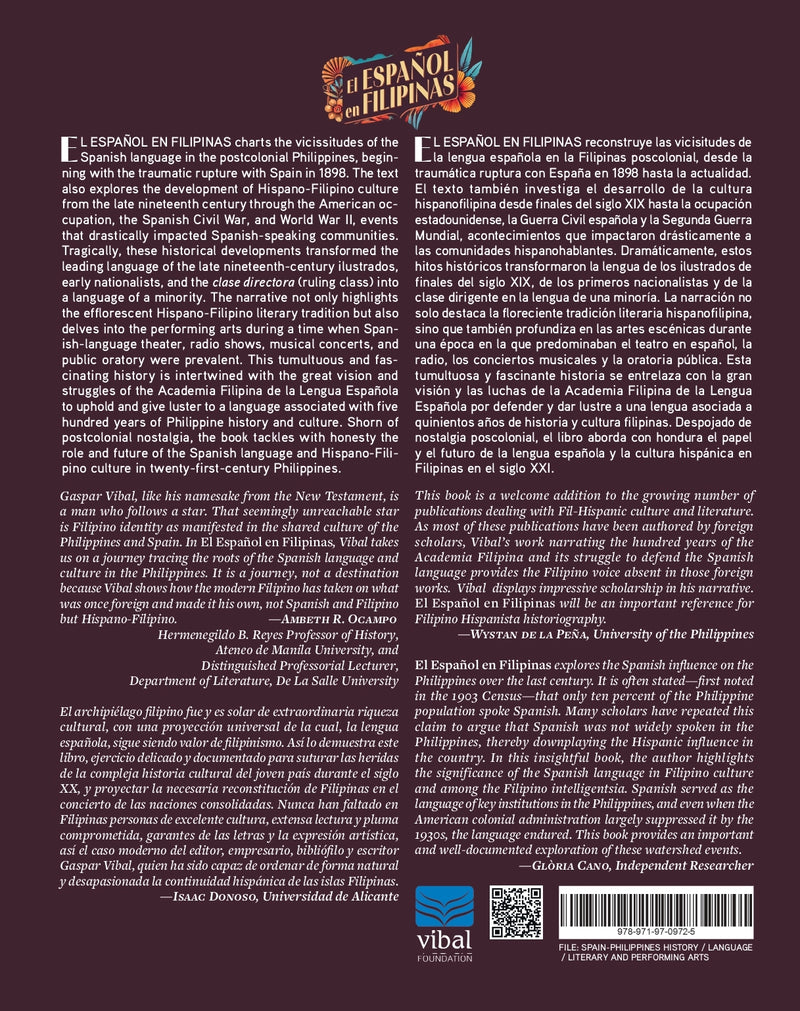 EL ESPAÑOL EN FILIPINAS The History of the Spanish Language, the Academia Filipina, and Hispano-Filipino Culture, 1924–2024