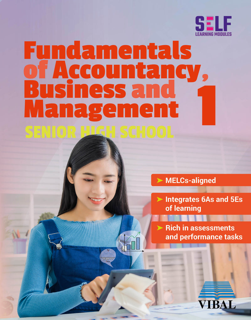Self-Learning Modules: Fundamentals of Accountancy , Business and Management 1